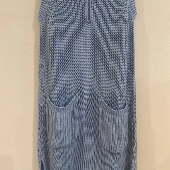 FREE PEOPLE Elodie Maxi Dress size‎ small NWT flawless blue cable sweater dress